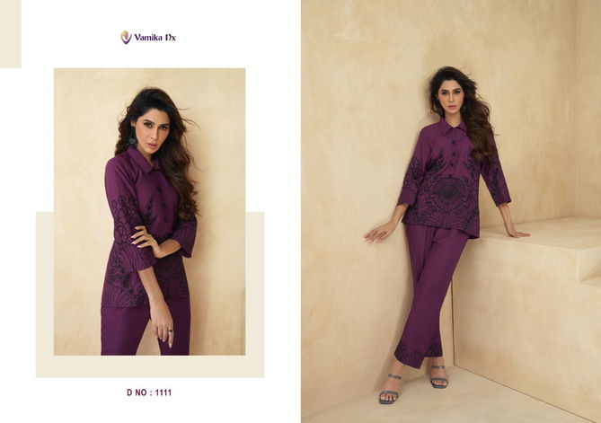 Vamika Nx Saraa Ladies Top With Bottom Western Catalog
